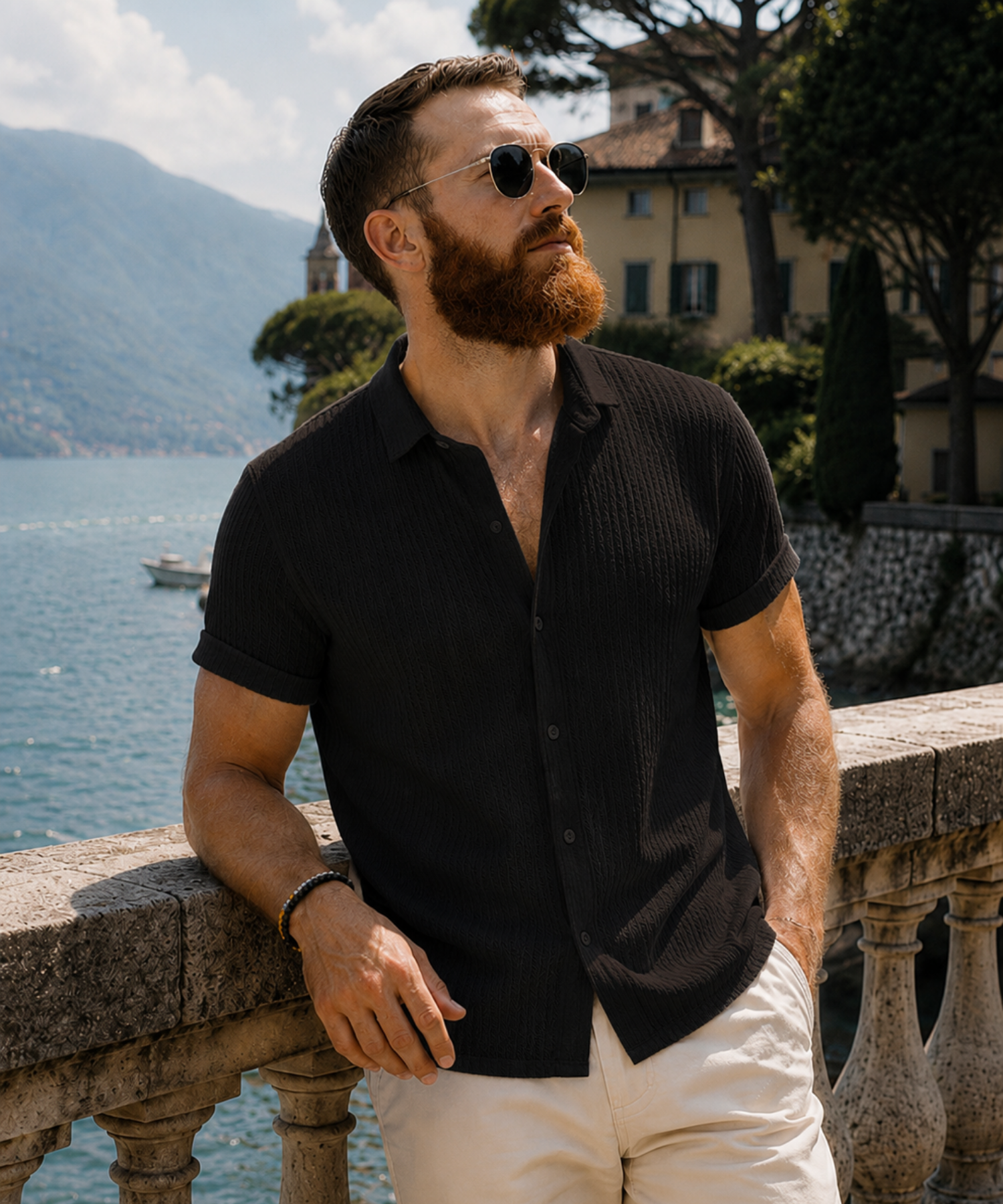 Eamon Ribbed Short Sleeve Shirt