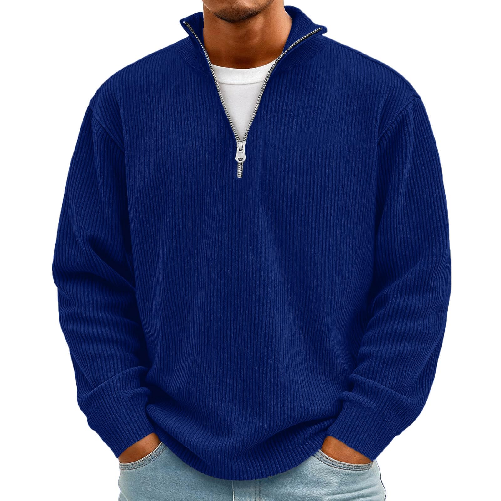 Corduroy Quarter Zip Pullover