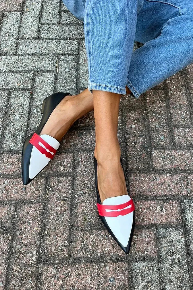 Ottilie | Colour-Block Slingback Loafers
