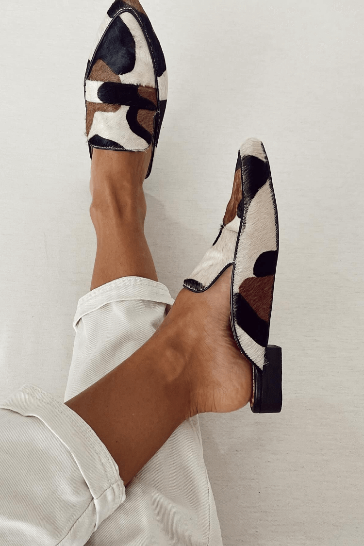 Cecily | Animal-Print Slingback Moccasins