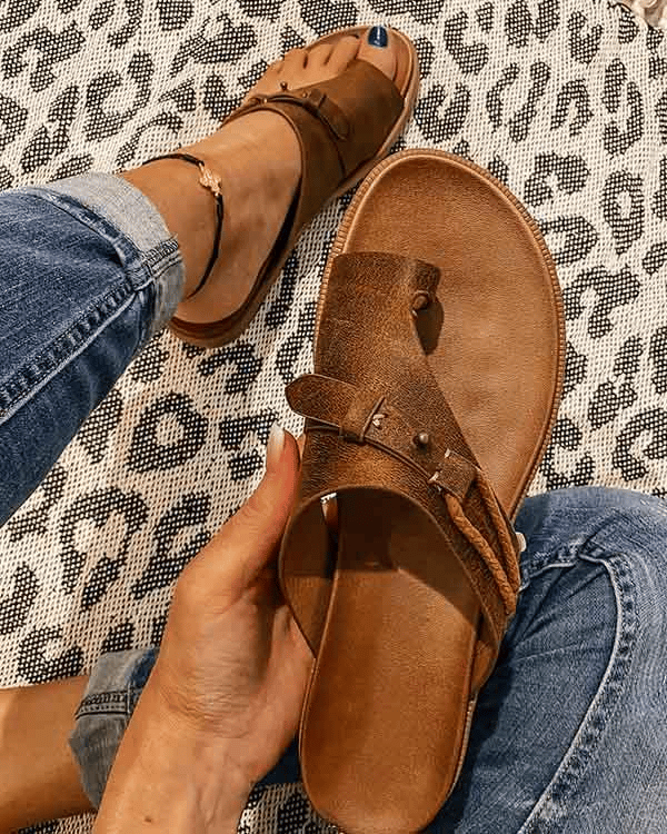Iona | Cross-Strap Comfort Slides