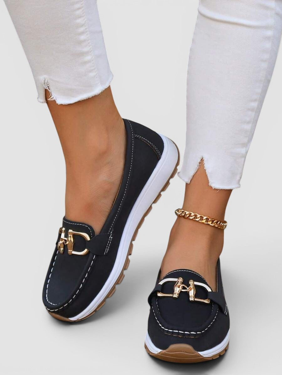 Genevieve | Horsebit Comfort Loafers