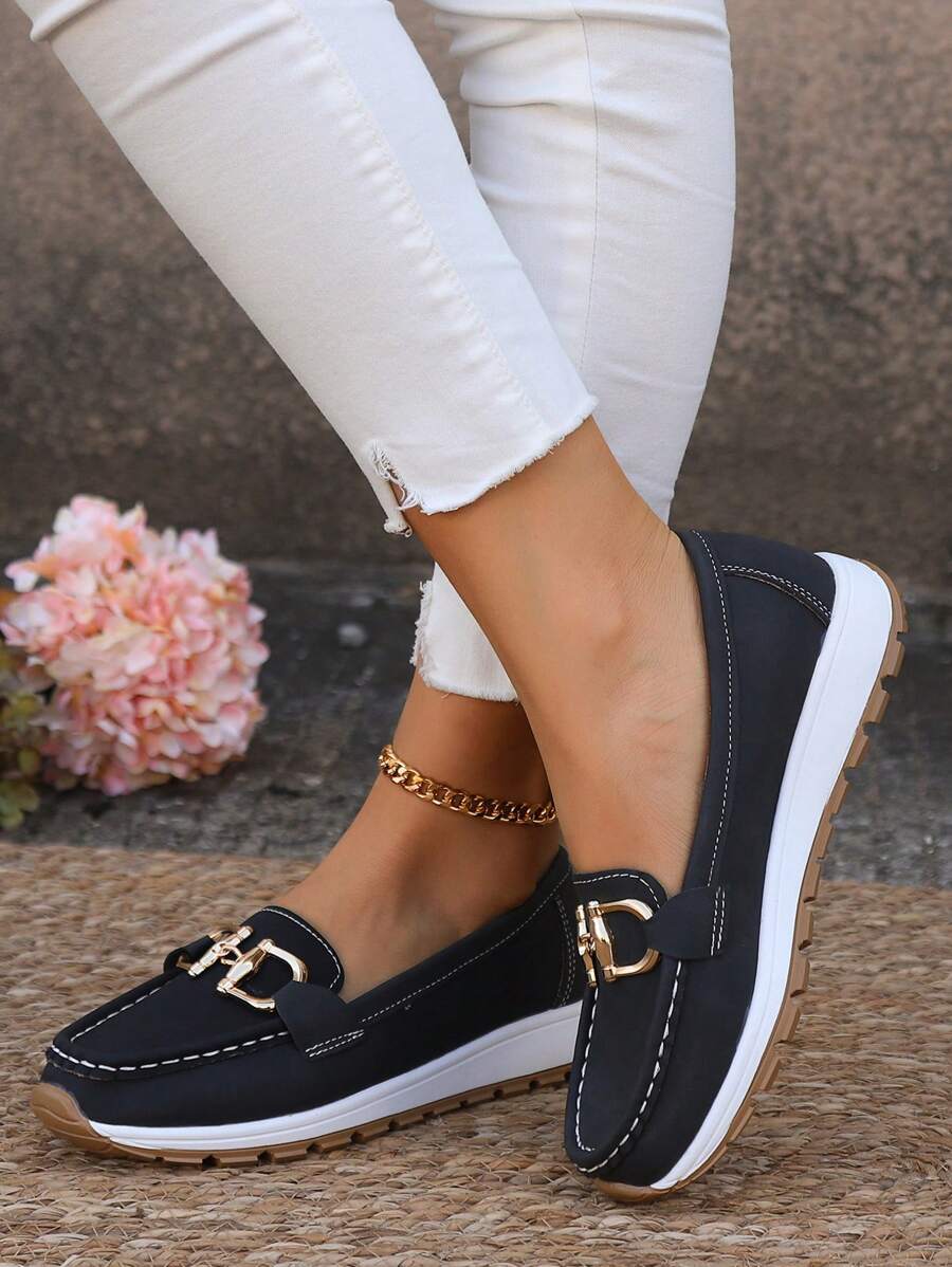 Genevieve | Horsebit Comfort Loafers