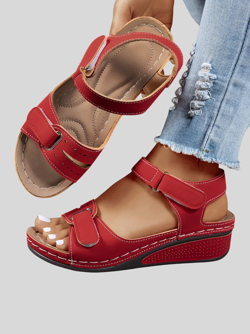 Mairi | Closed-Toe Comfort Wedge Sandals