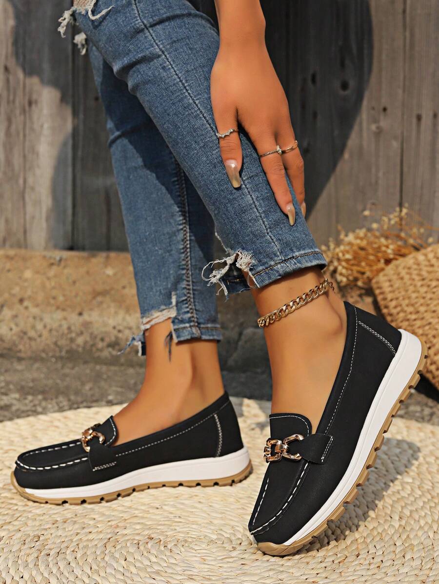 Genevieve | Horsebit Comfort Loafers