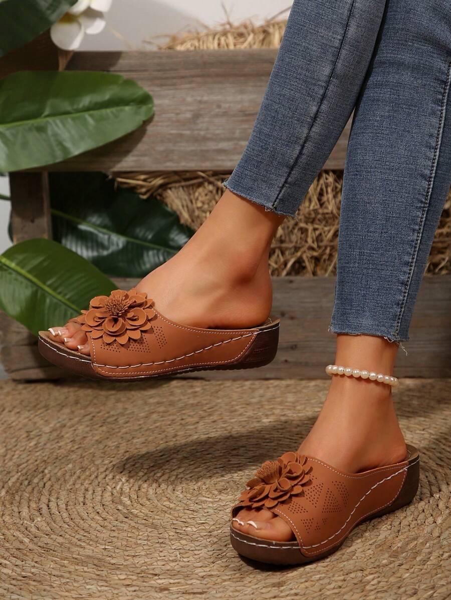 Beatrix | Embellished Ergonomic Slide Sandals