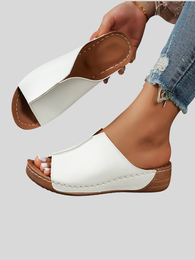 Fenella | Peep-Toe Comfort Slingback Sandals