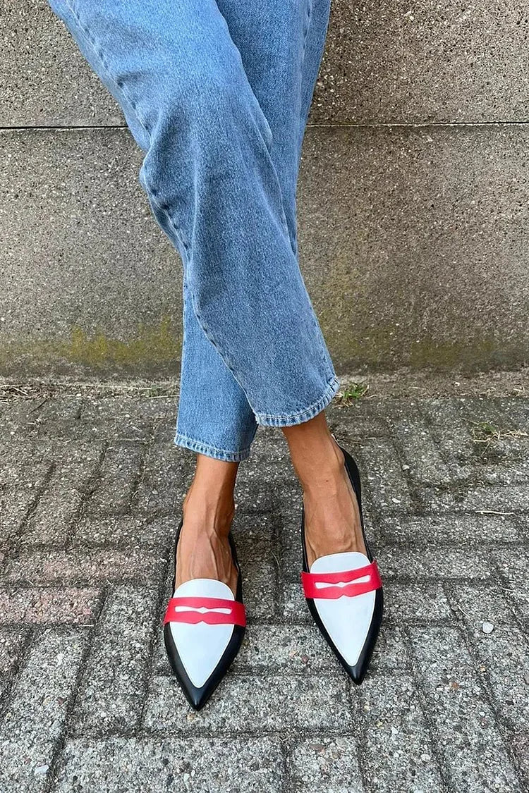 Ottilie | Colour-Block Slingback Loafers