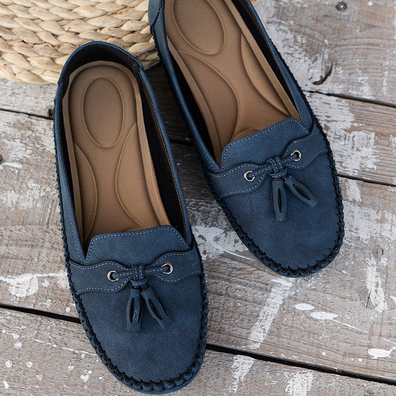 Morwenna | Bow-Detail Cushioned Comfort Loafers
