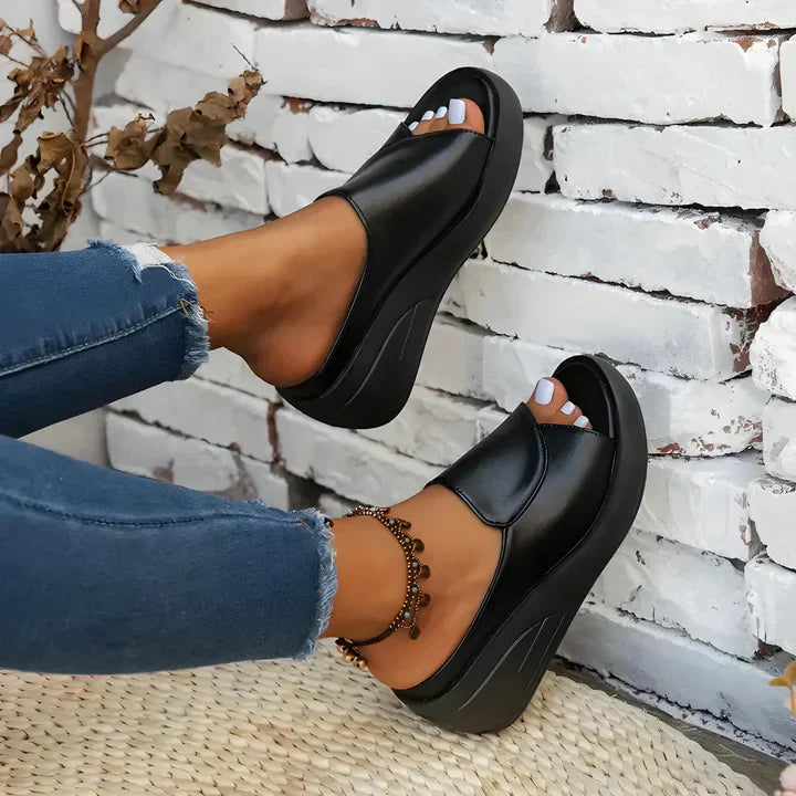 Orla | Slip-On Comfort Wedge Sandals