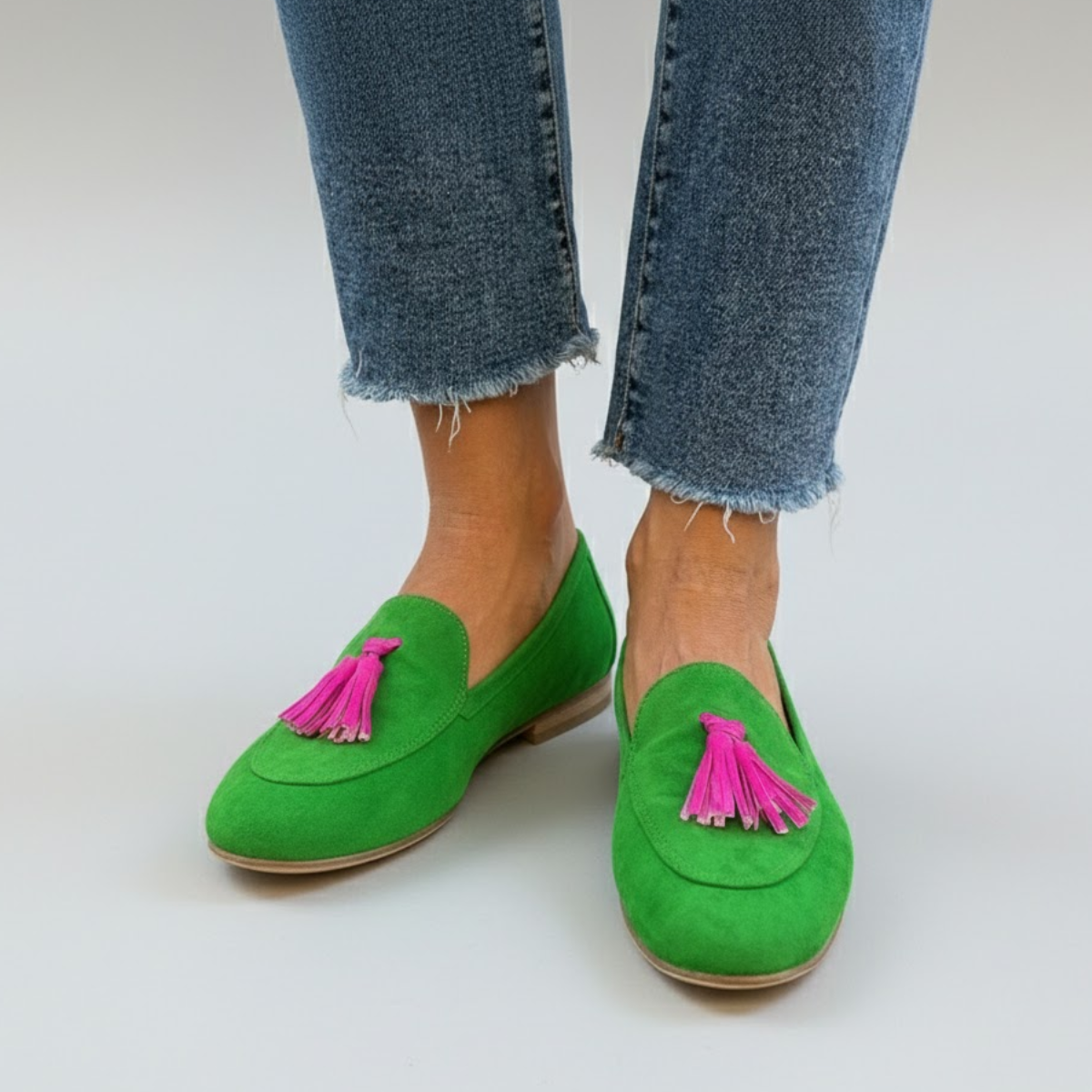 Mireille | Suede-Finish Tassel Loafers