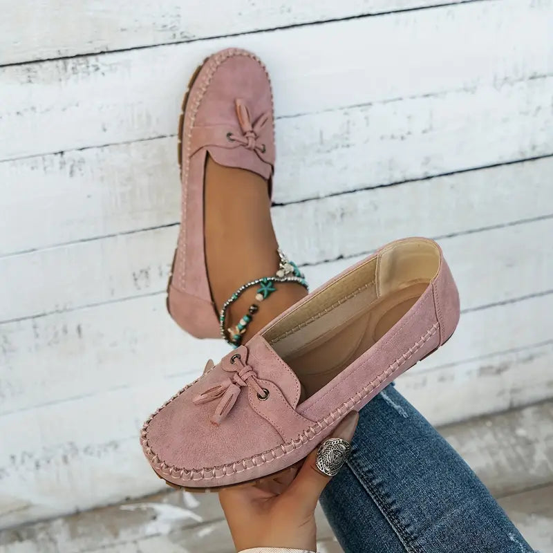 Morwenna | Bow-Detail Cushioned Comfort Loafers