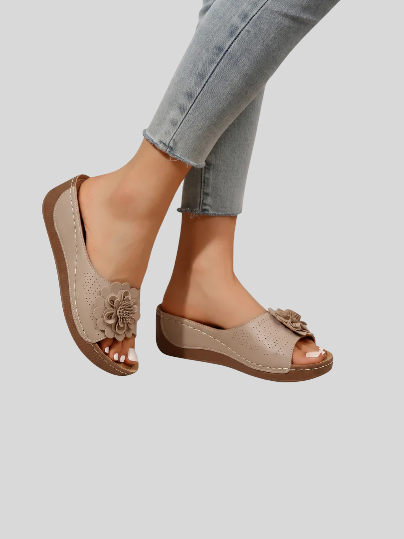 Beatrix | Embellished Ergonomic Slide Sandals