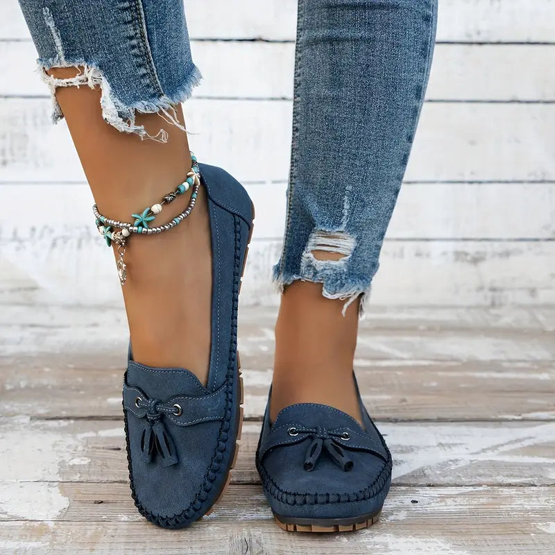 Morwenna | Bow-Detail Cushioned Comfort Loafers