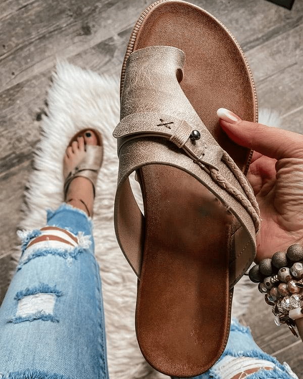 Iona | Cross-Strap Comfort Slides