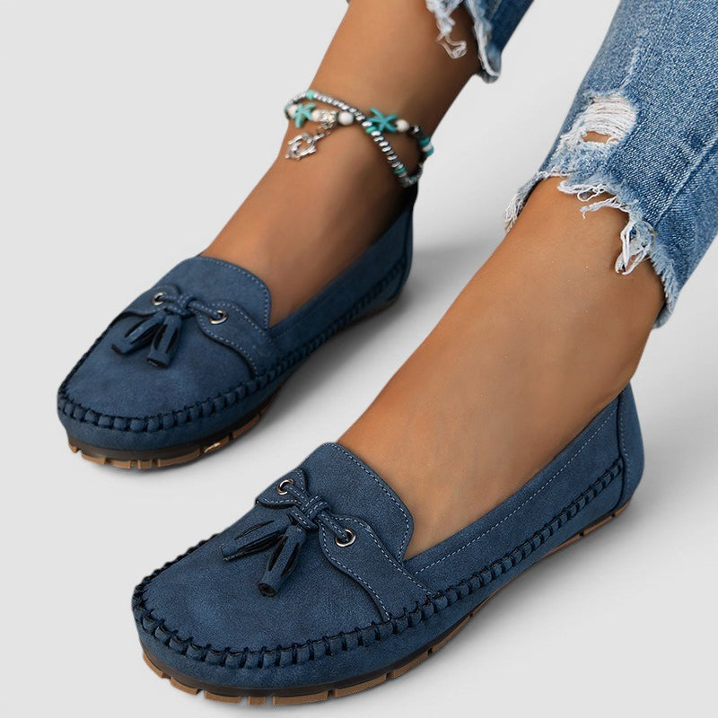 Morwenna | Bow-Detail Cushioned Comfort Loafers