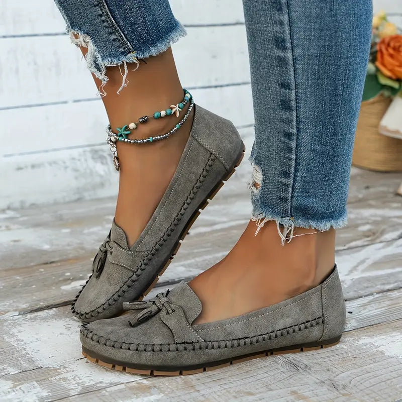 Morwenna | Bow-Detail Cushioned Comfort Loafers
