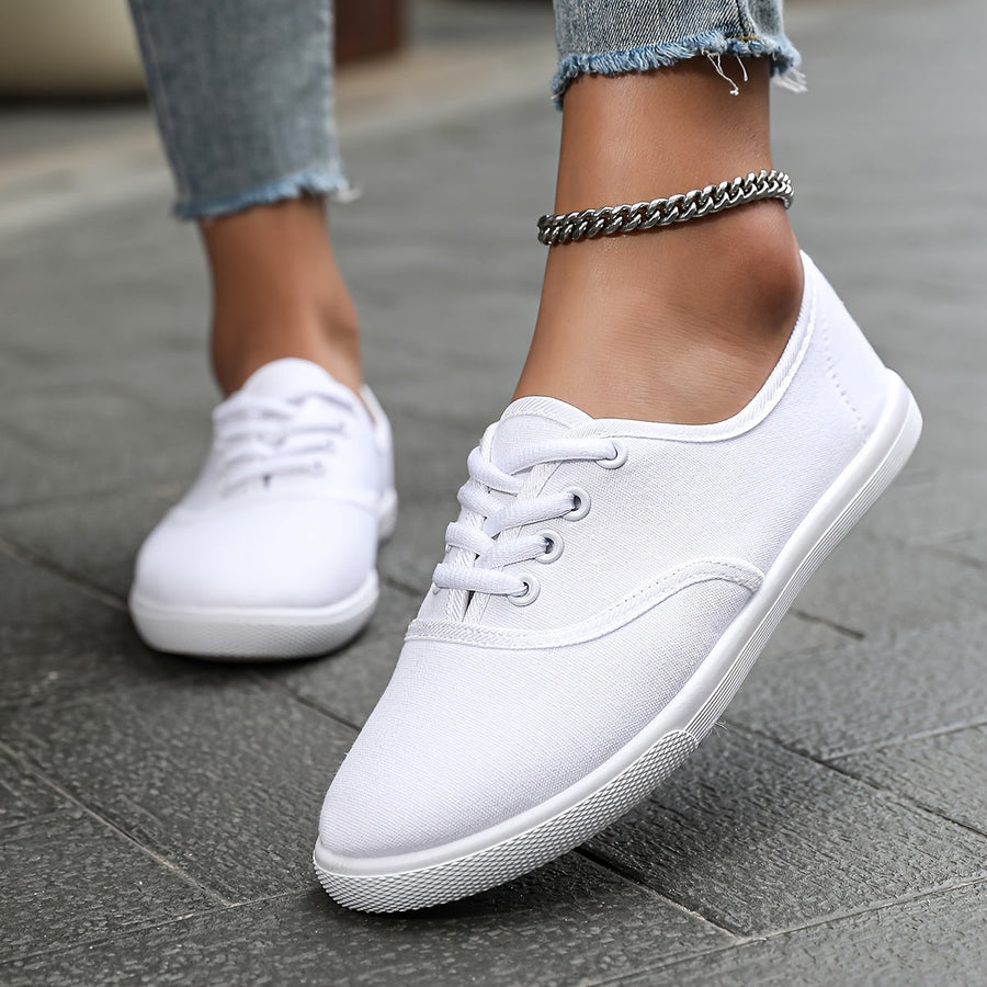 Lucille | Classic Low-Top Canvas Trainers