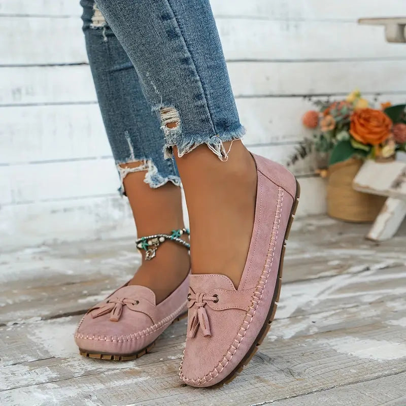 Morwenna | Bow-Detail Cushioned Comfort Loafers