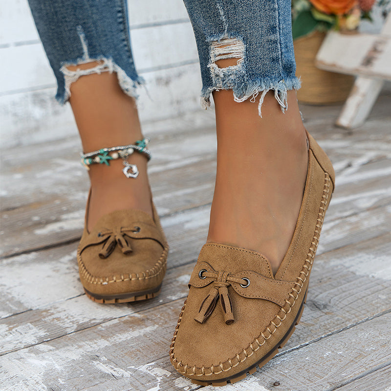 Morwenna | Bow-Detail Cushioned Comfort Loafers