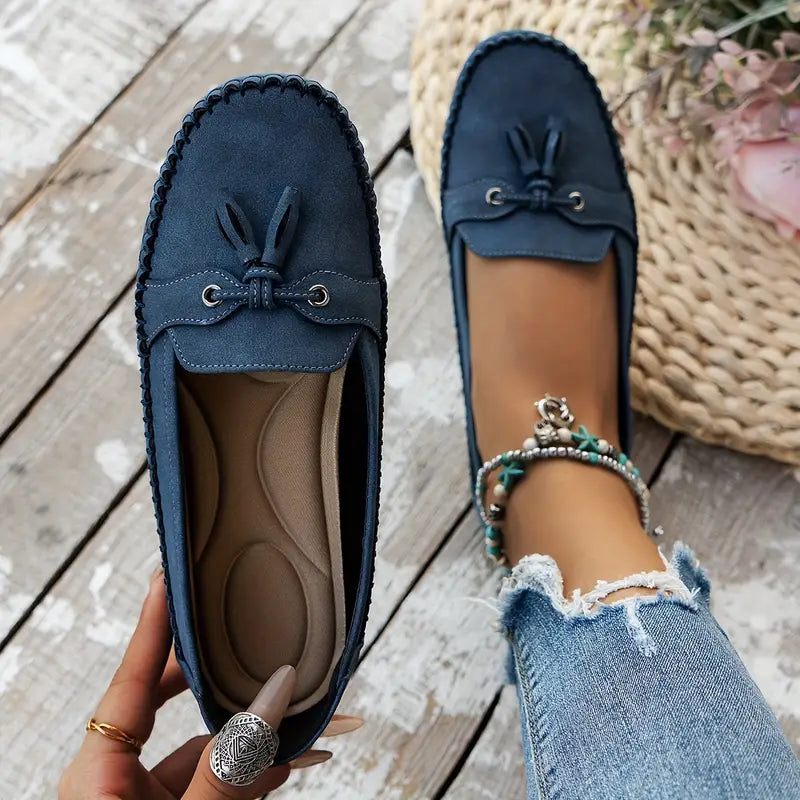 Morwenna | Bow-Detail Cushioned Comfort Loafers