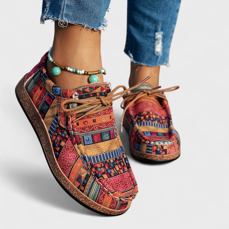 Romy | Patterned Breathable Comfort Slip-Ons