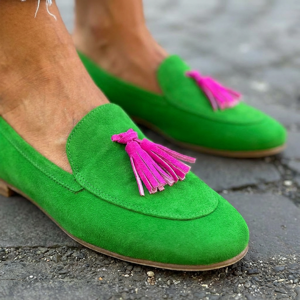 Mireille | Suede-Finish Tassel Loafers