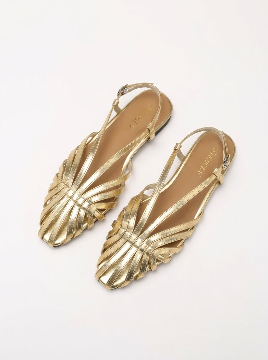 Nerissa | Woven Slingback Summer Sandals