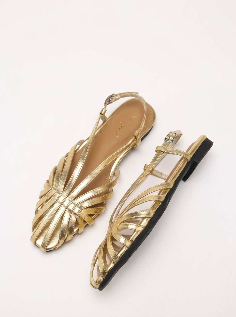Nerissa | Woven Slingback Summer Sandals