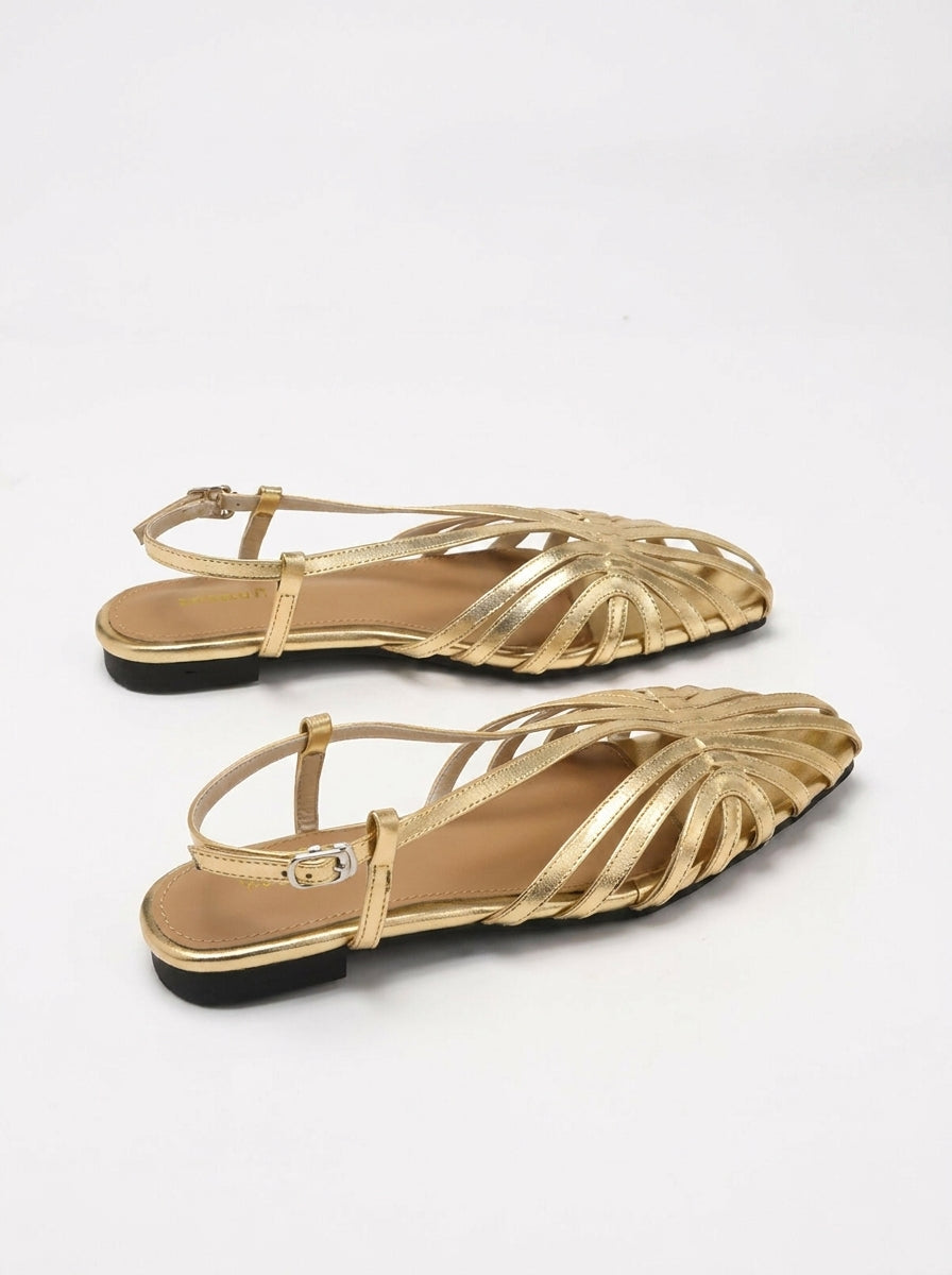 Nerissa | Woven Slingback Summer Sandals