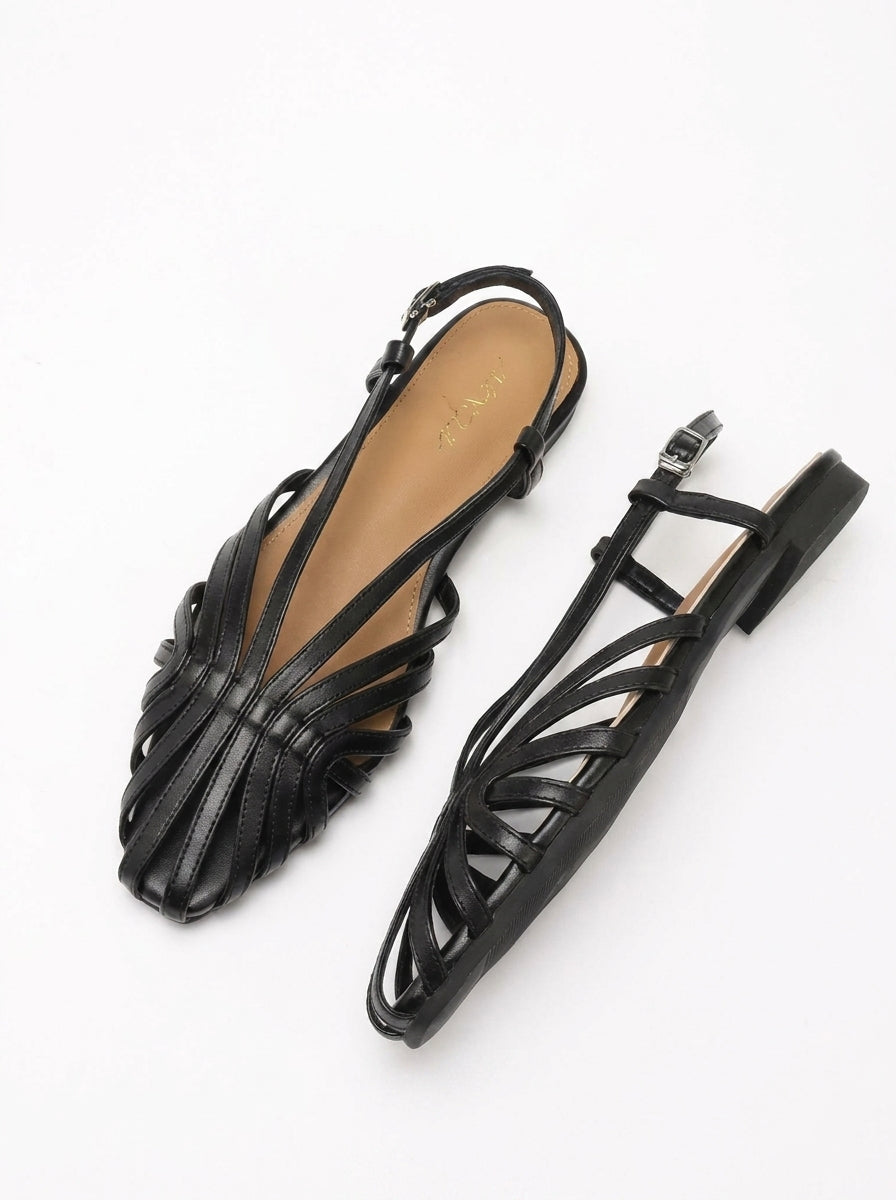 Nerissa | Woven Slingback Summer Sandals