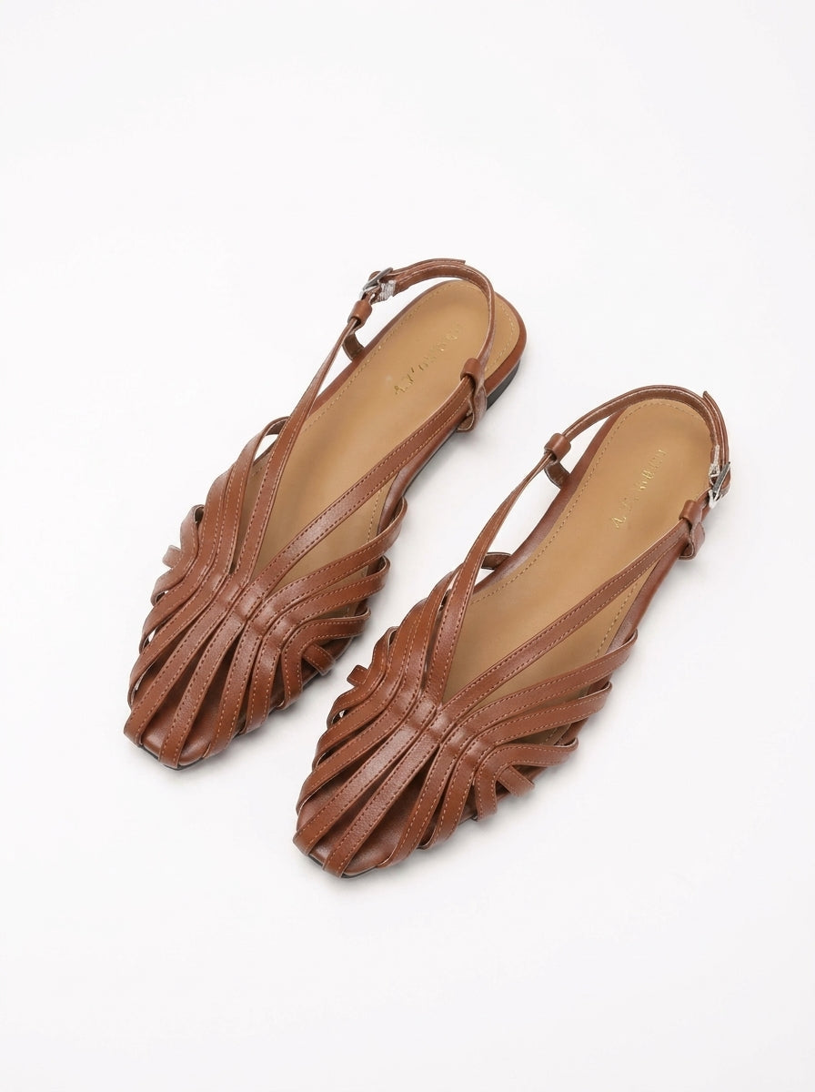 Nerissa | Woven Slingback Summer Sandals