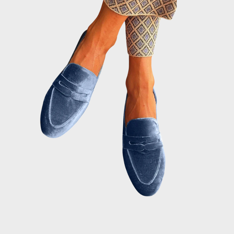 Odette | Velvet-Finish Slip-On Loafers