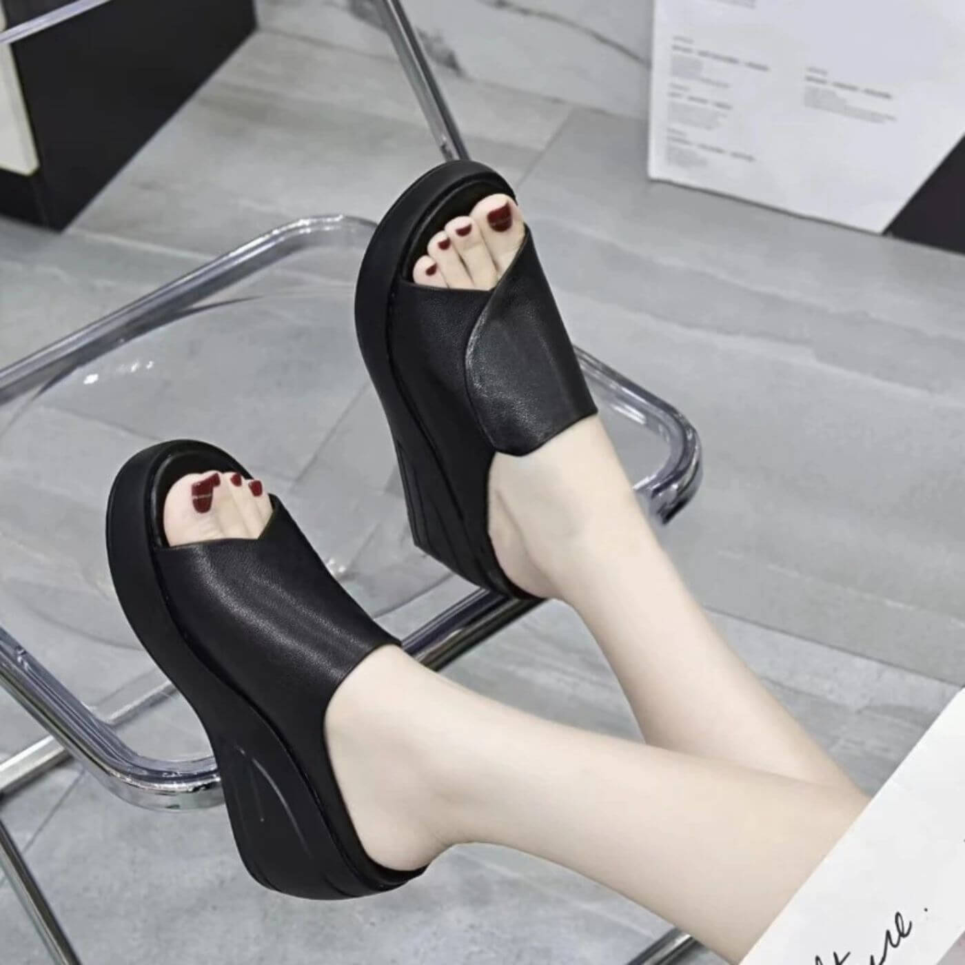 Orla | Slip-On Comfort Wedge Sandals
