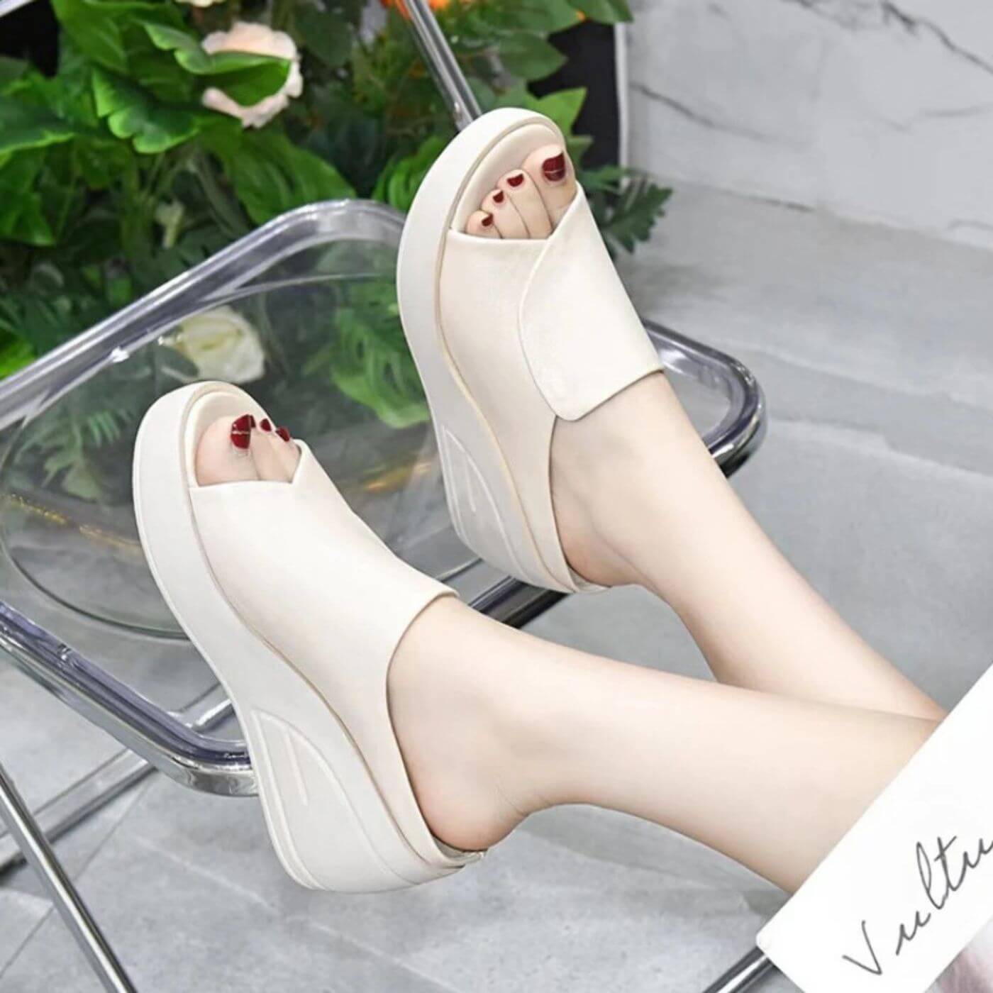 Orla | Slip-On Comfort Wedge Sandals