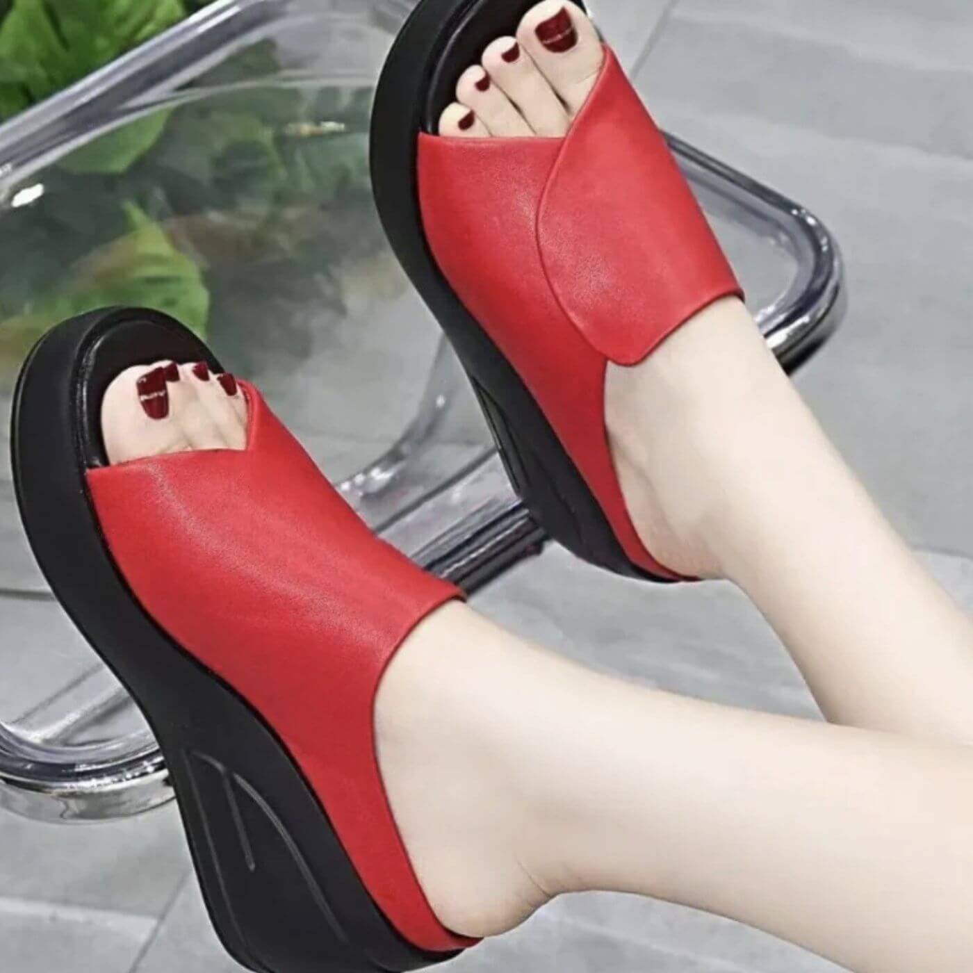 Orla | Slip-On Comfort Wedge Sandals