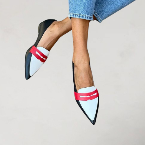 Ottilie | Colour-Block Slingback Loafers