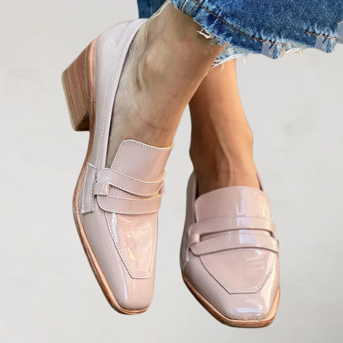 Romilly | Patent Block-Heel Comfort Loafers
