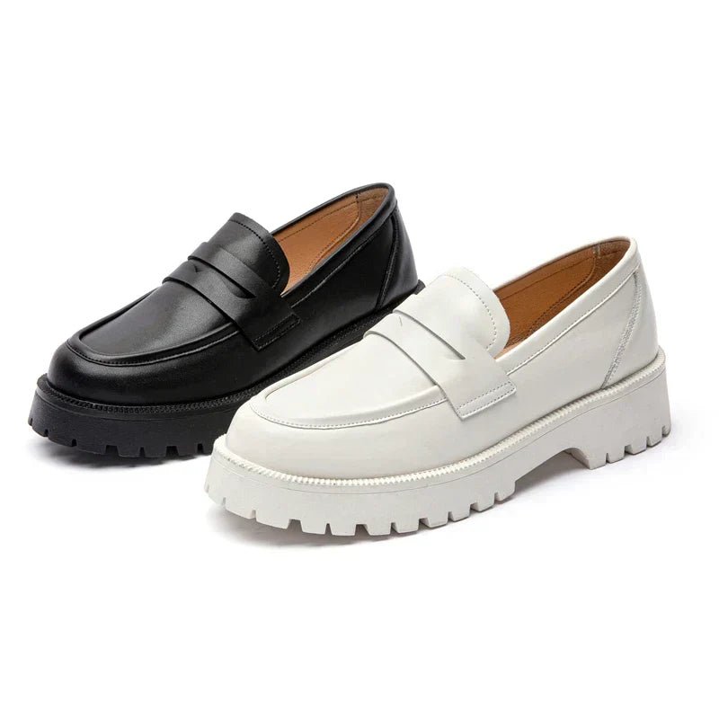 Marceline | Two-Tone Chunky Comfort Loafers