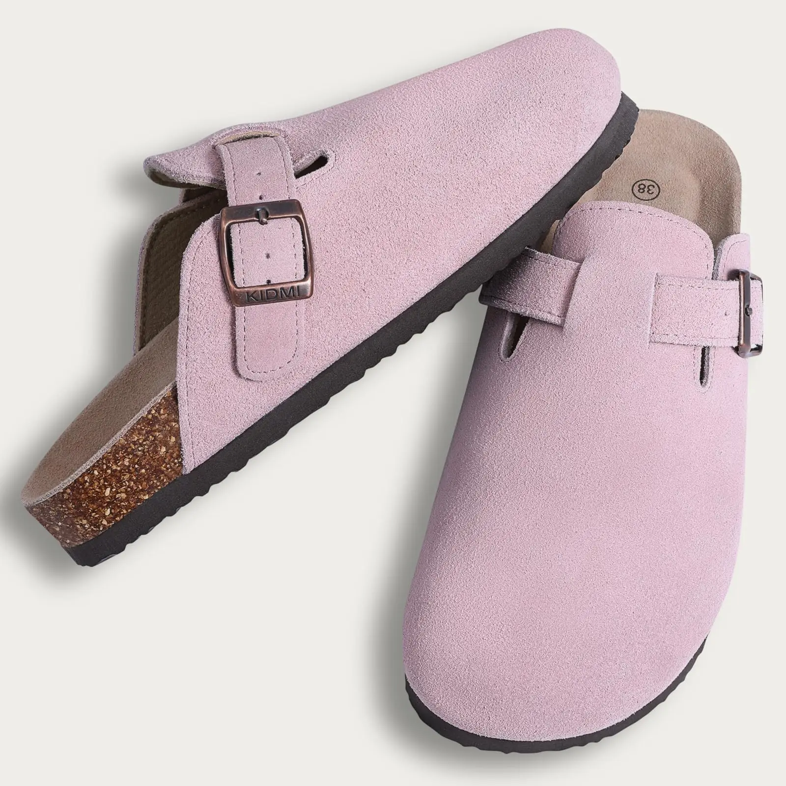 Phoebe | Cork-Insole Backless Comfort Mules