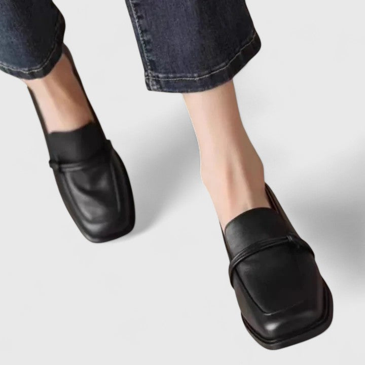 Harriet | Square-Toe Retro Loafers