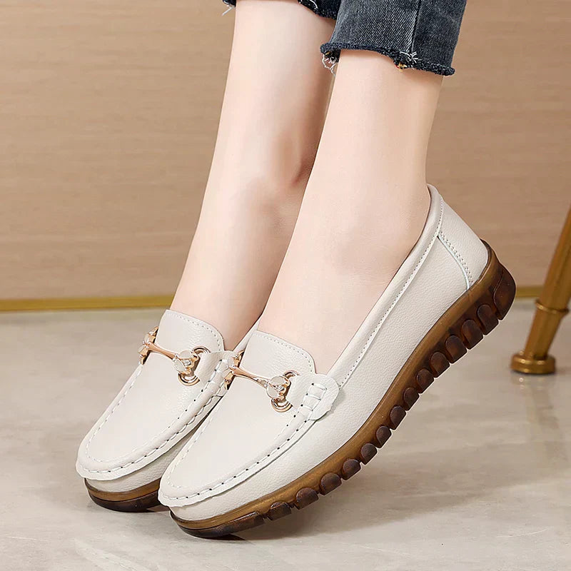 Hettie | Pearl-Detail Platform Loafers