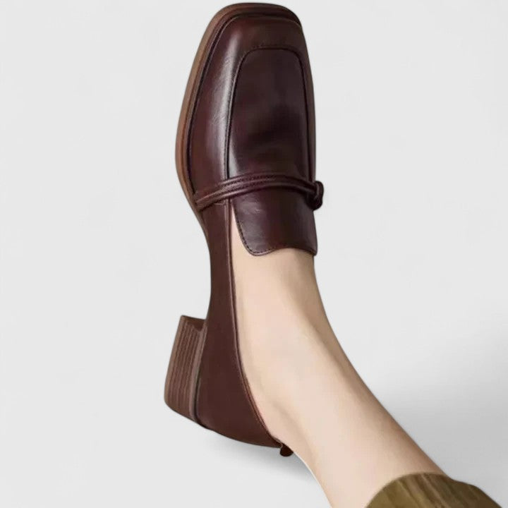 Harriet | Square-Toe Retro Loafers