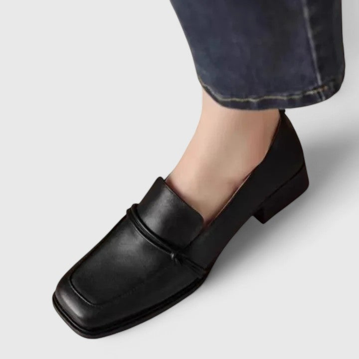 Harriet | Square-Toe Retro Loafers