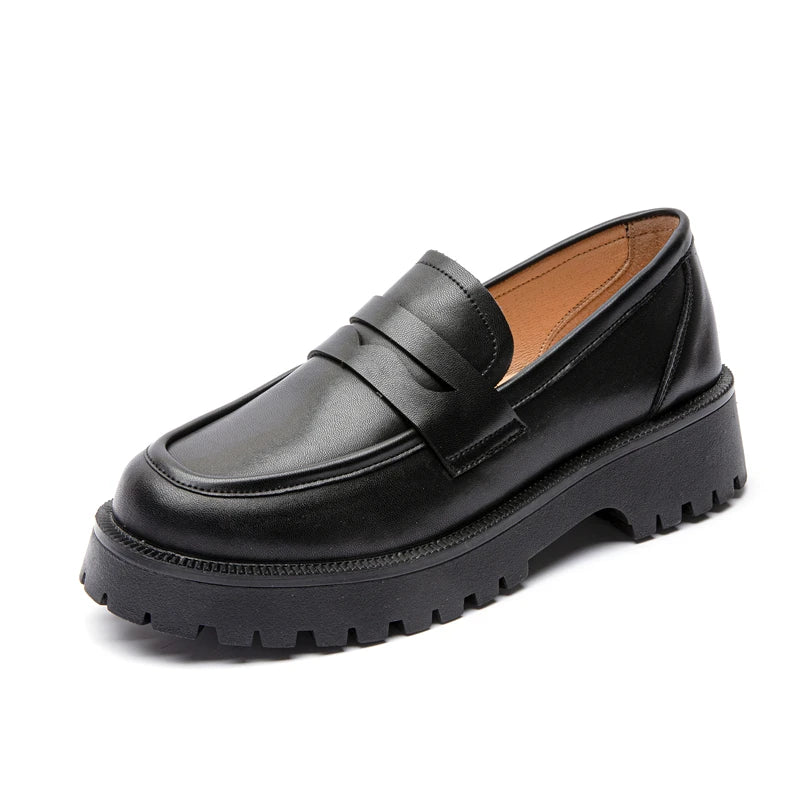 Marceline | Two-Tone Chunky Comfort Loafers
