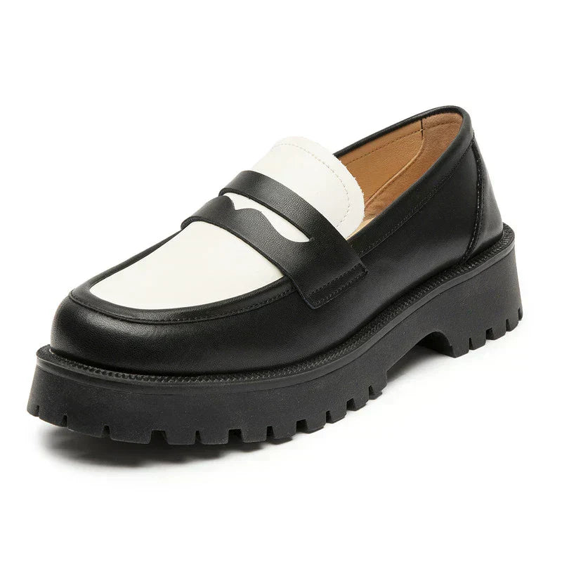 Marceline | Two-Tone Chunky Comfort Loafers