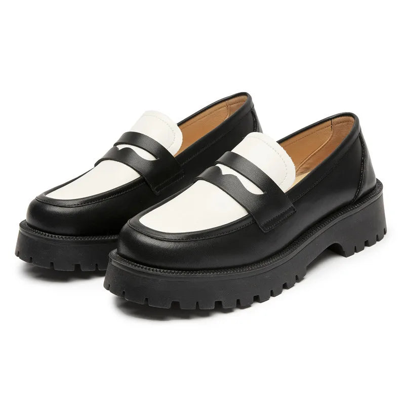Marceline | Two-Tone Chunky Comfort Loafers