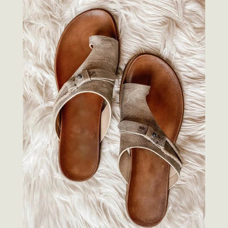 Iona | Cross-Strap Comfort Slides