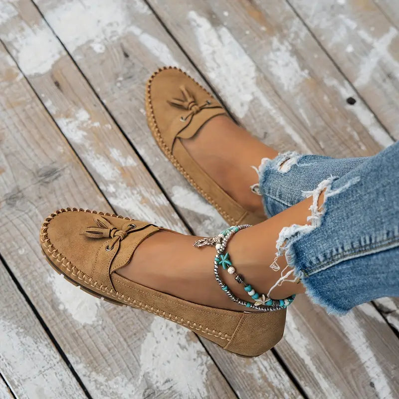 Morwenna | Bow-Detail Cushioned Comfort Loafers