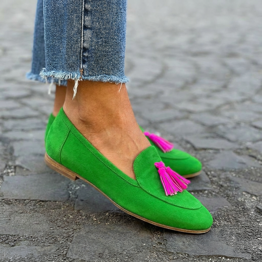 Mireille | Suede-Finish Tassel Loafers